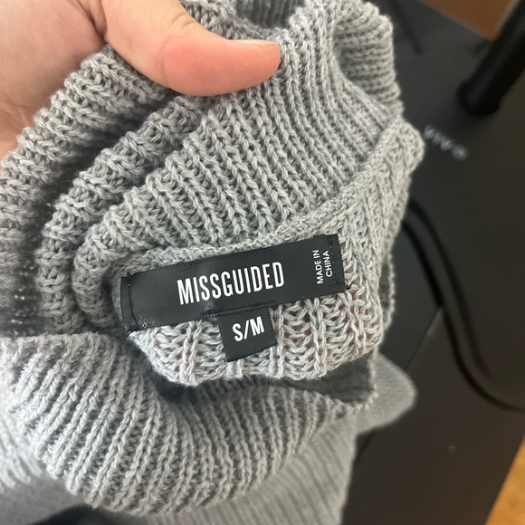 Misguided gray knit turtle neck sweater - Picture 2 of 3